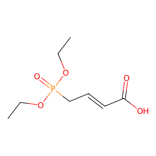 4-Diethylphosphonocrotonic acid structure