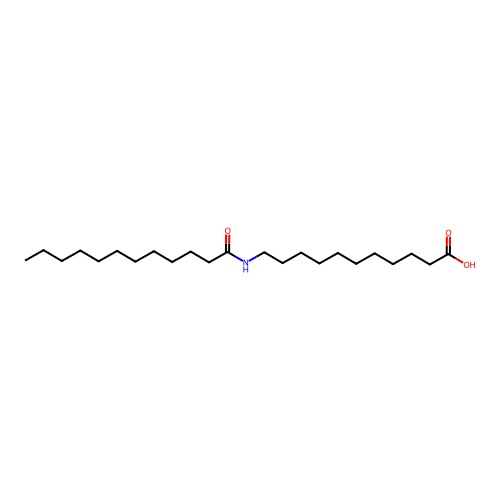 11-(dodecanoylamino)undecanoic Acid structure