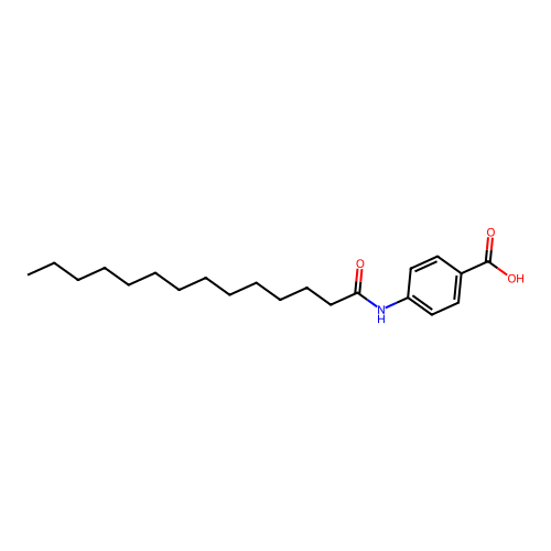 4-(Tetradecanamido)benzoic acid structure
