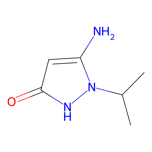 5-Amino-1-isopropyl-1H-pyrazol-3-ol structure