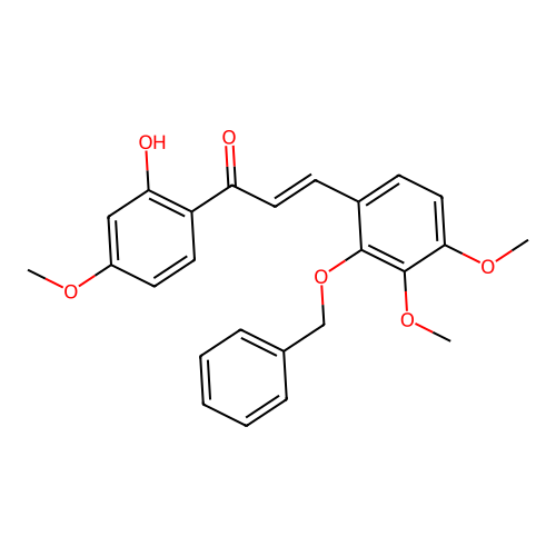 (E)-3-(3,4-dimethoxy-2-phenylmethoxyphenyl)-1-(2-hydroxy-4-m structure