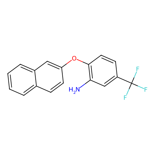 2-(2-Naphthyloxy)-5-(trifluoromethyl)aniline structure