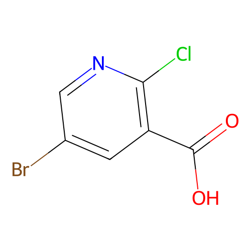 5-Bromo-2-chloronicotinic acid structure