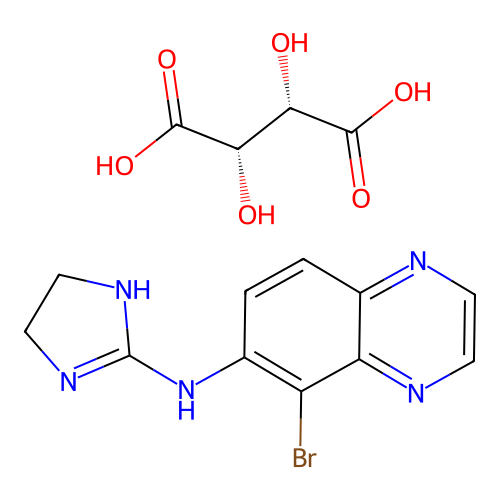 Brimonidine d-tartrate structure