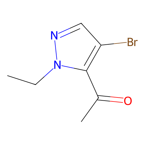 1-(4-bromo-1-ethyl-1H-pyrazol-5-yl)ethanone structure