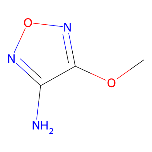 4-Methoxy-1,2,5-oxadiazol-3-amine structure