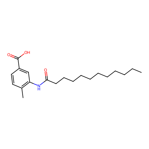 3-(Dodecanoylamino)-4-methylbenzoic acid structure