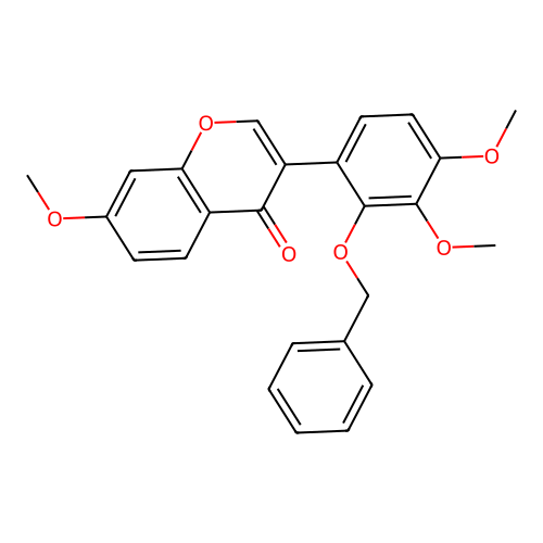 3-(2-(Benzyloxy)-3,4-dimethoxyphenyl)-7-methoxy-4H-chromen-4-one structure