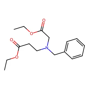 Ethyl N-(2-ethoxy-2-oxoethyl)-N-(phenylmethyl)-beta-alaninate structure