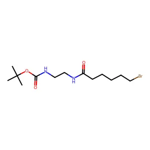 Carbamic acid, (2-((6-bromo-1-oxohexyl)amino)ethyl)-, 1,1-dimethylethyl ester structure
