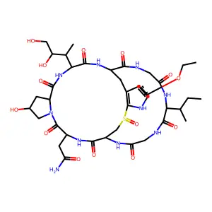 alpha-Amanitin, 4-(6-ethoxy-2-mercapto-L-tryptophan)- structure