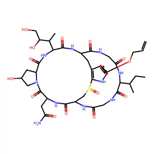 alpha-Amanitin, 4-(2-mercapto-6-(2-propen-1-yloxy)-L-tryptophan)- structure