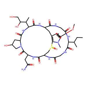 alpha-Amanitin, 4-(2-mercapto-6-methoxy-1-methyl-L-tryptophan)- structure