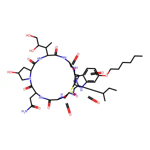 alpha-Amanitin, 4-(6-(hexyloxy)-2-mercapto-L-tryptophan)- structure