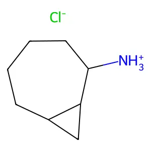 Bicyclo(5.1.0)octane-2-amine, hydrochloride structure
