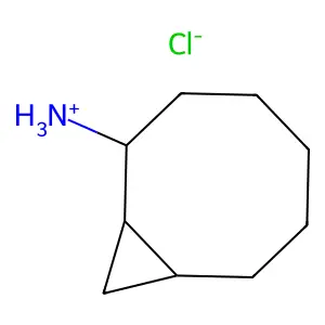 Bicyclo(6.1.0)nonane-2-amine, hydrochloride structure