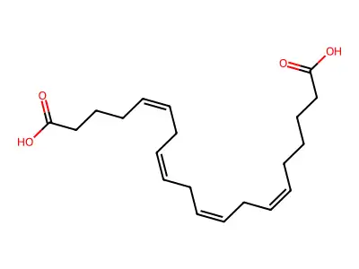 二十碳-5,8,11,14-四烯二酸 structure