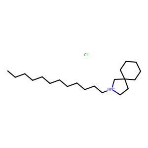2-十二烷基-2-氮杂螺(4.5)癸烷盐酸盐 structure