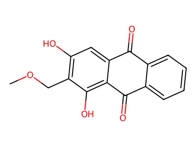 Lucidin omega-methyl ether structure