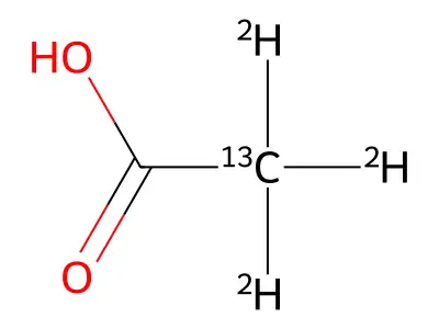 乙酸-C,C,C-d3 structure