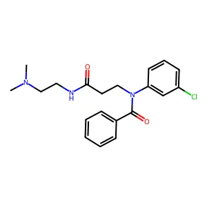 Benzanilide, 3'-chloro-N-(2-((2-(dimethylamino)ethyl)carbamoyl)ethyl)- structure