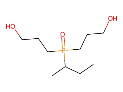 s-Butyl bis(3-hydroxypropyl) phosphine structure