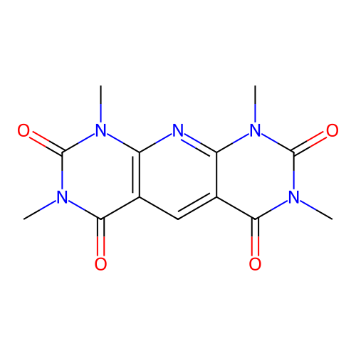1,3,7,9-Tetramethylpyrido[2,3-D:6,5-D']dipyrimidine-2,4,6,8(1H,3H,7H,9H)tetrone structure