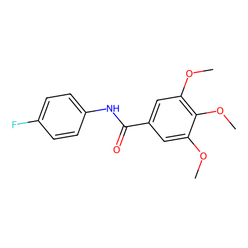 N-(4-fluorophenyl)-3,4,5-trimethoxybenzamide structure