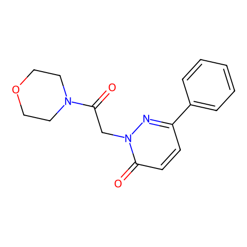 2-(2-morpholino-2-oxoethyl)-6-phenylpyridazin-3(2H)-one structure