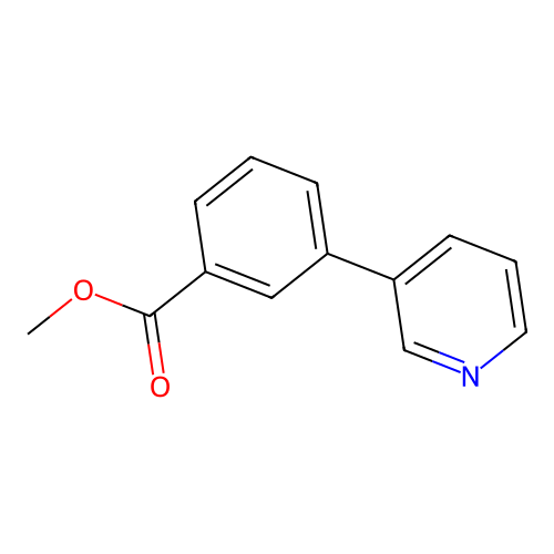 Methyl 3-(3-pyridinyl)benzoate structure