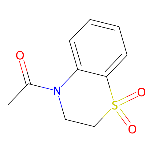 4-Acetyl-3,4-dihydro-1lambda~6~,4-benzothiazine-1,1(2H)-dione structure