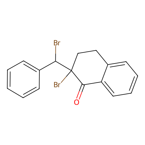 2-Bromo-2-(bromo(phenyl)methyl)-3,4-dihydro-1(2H)-naphthalenone structure