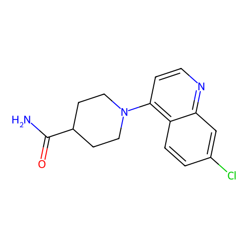 1-(7-Chloroquinolin-4-yl)piperidine-4-carboxamide structure