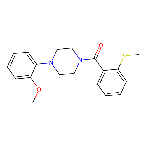 [4-(2-Methoxyphenyl)piperazin-1-yl]-(2-methylsulfanylphenyl)methanone structure