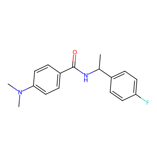 4-(dimethylamino)-N-[1-(4-fluorophenyl)ethyl]benzamide structure