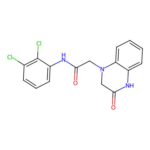 N-(2,3-Dichlorophenyl)-2-(3-oxo-3,4-dihydroquinoxalin-1(2H)-yl)acetamide structure