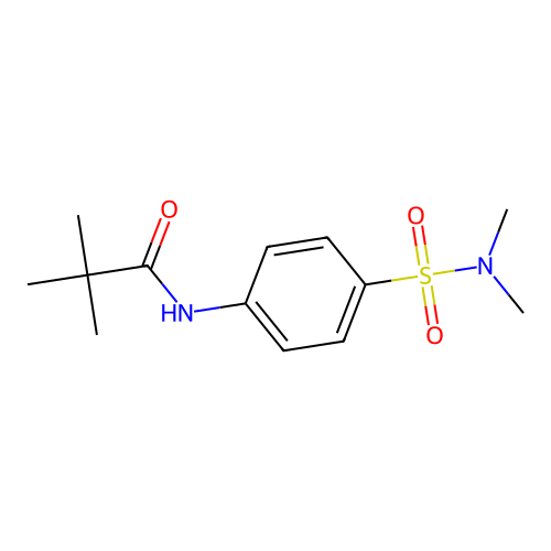 N-[4-(dimethylsulfamoyl)phenyl]-2,2-dimethylpropanamide structure