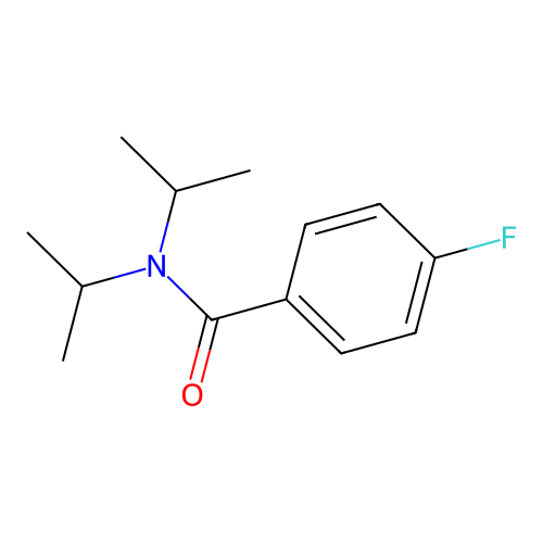 4-fluoro-N,N-diisopropylbenzamide structure