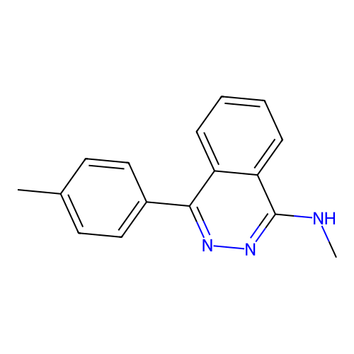 N-methyl-4-(4-methylphenyl)phthalazin-1-amine structure