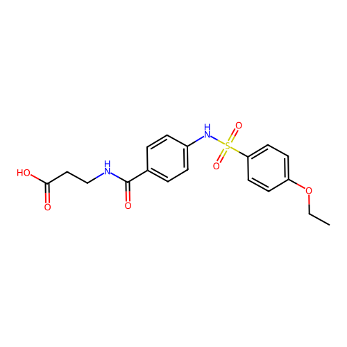 3-{[4-(4-Ethoxybenzenesulfonamido)phenyl]formamido}propanoic acid structure
