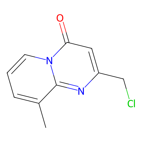 2-(chloromethyl)-9-methyl-4H-pyrido[1,2-a]pyrimidin-4-one structure