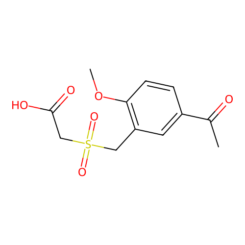 2-[(5-Acetyl-2-methoxyphenyl)methanesulfonyl]acetic acid structure
