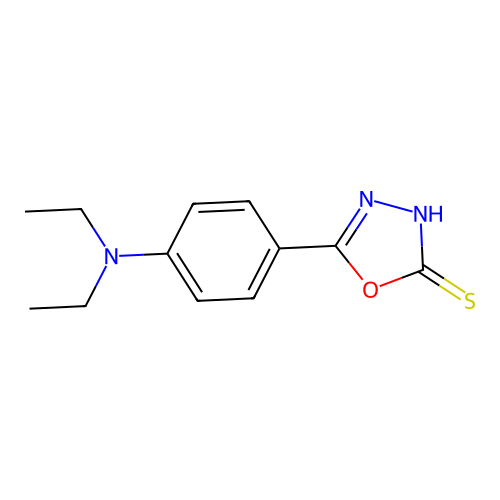5-[4-(Diethylamino)phenyl]-1,3,4-oxadiazole-2-thiol structure