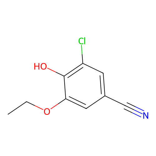 3-Chloro-5-ethoxy-4-hydroxybenzonitrile structure