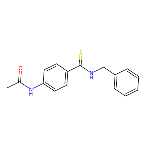 N-[4-(benzylcarbamothioyl)phenyl]acetamide structure