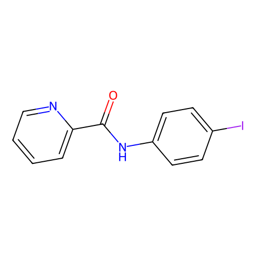 N-(4-iodophenyl)pyridine-2-carboxamide structure