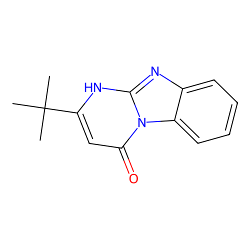 2-tert-butylpyrimido[1,2-a]benzimidazol-4(1H)-one structure
