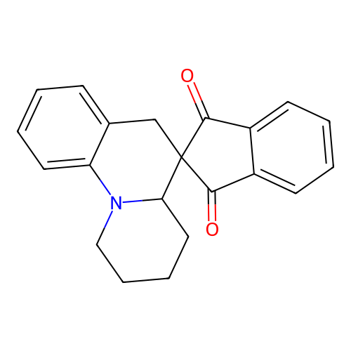 1',2',3',4',4a',6'-Hexahydrospiro[indene-2,5'-pyrido[1,2-a]quinoline]-1,3-dione structure