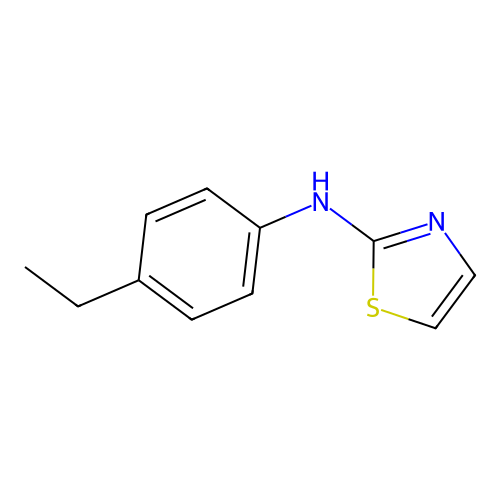 N-(4-ethylphenyl)-1,3-thiazol-2-amine structure