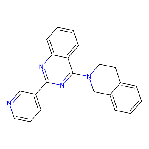 4-(3,4-Dihydroisoquinolin-2(1H)-yl)-2-(pyridin-3-yl)quinazoline structure